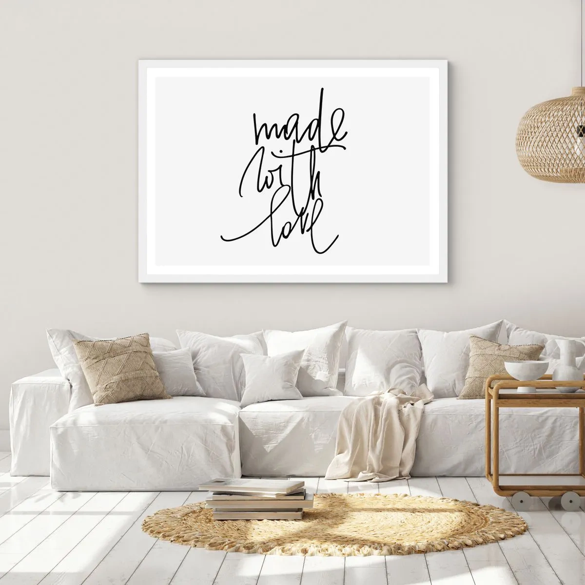 Plakat i hvid ramme - Det bedste mærke - 50x40 cm