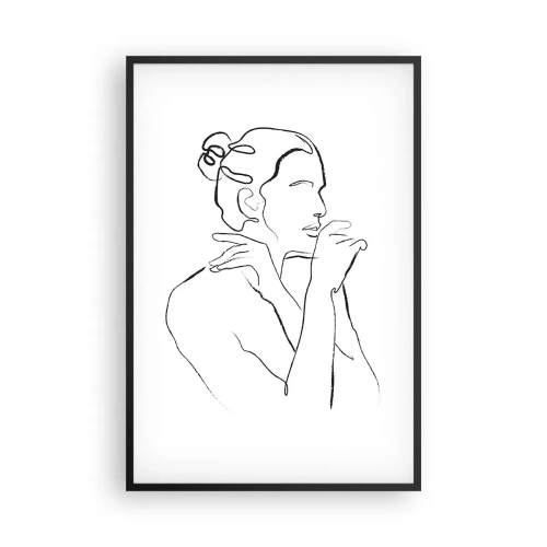 Plakat i sort ramme - Nøgen: et sensuelt mysterium - 61x91 cm