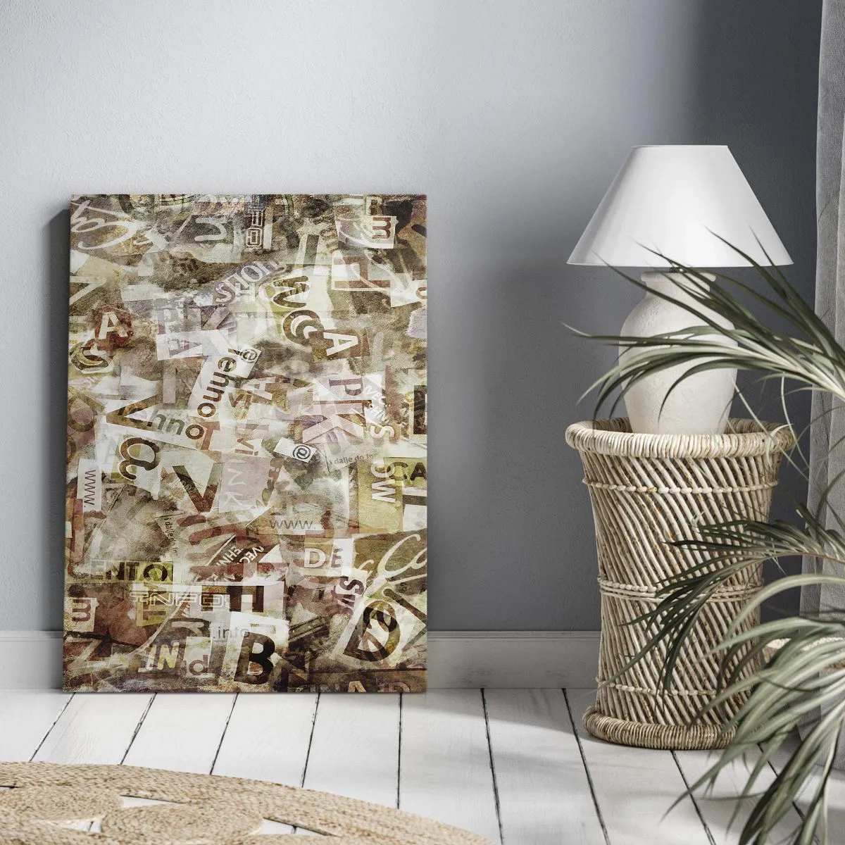 Lærredstryk - Billede på lærred - Jeg forener snakkehovederne - 70x100 cm