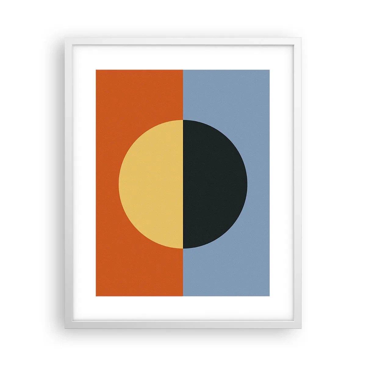 Plakat i hvid ramme - En sammensætning af varme og kølighed - 40x50 cm