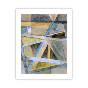Plakat - Lige eller skråt? - 40x50 cm