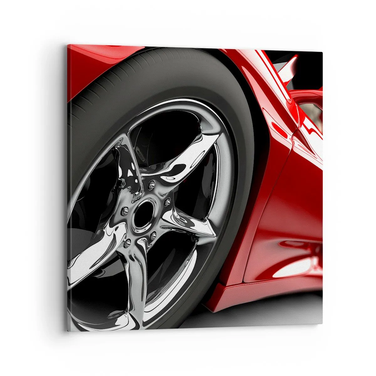 Lærredstryk - Billede på lærred - Lavet til fart - 70x70 cm