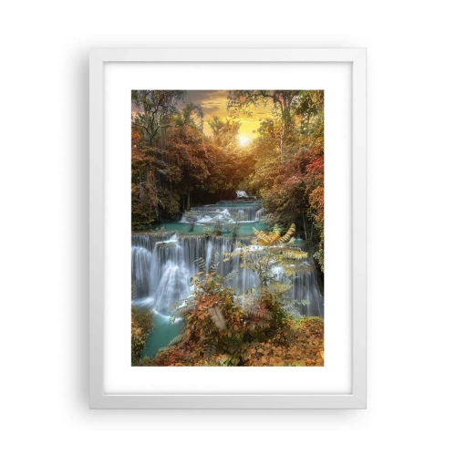 Plakat i hvid ramme - Skovens skjulte skat - 30x40 cm