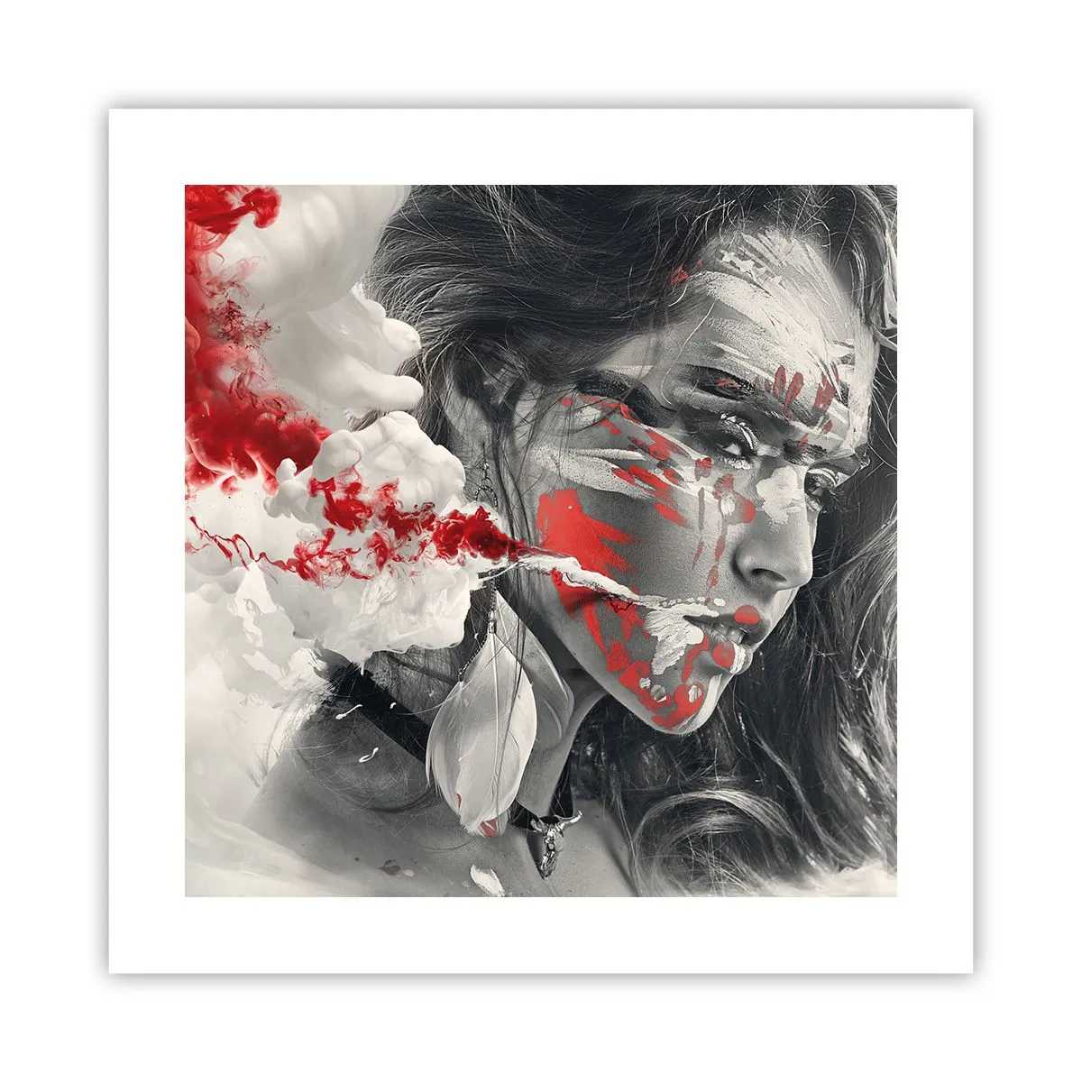 Plakat - I det absurdes damp - 40x40 cm