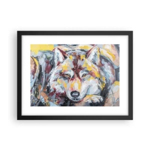 Plakat i sort ramme - Fred blandt kære - 40x30 cm