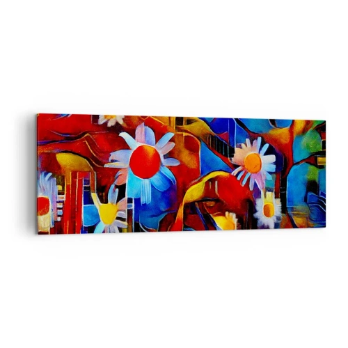 Lærredstryk - Billede på lærred - Livets farver - 140x50 cm