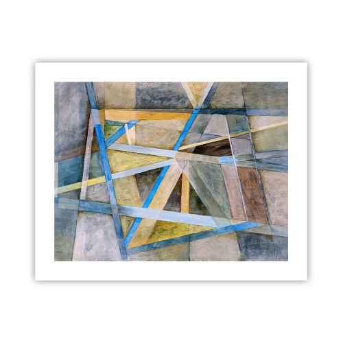 Plakat - Lige eller skråt? - 50x40 cm