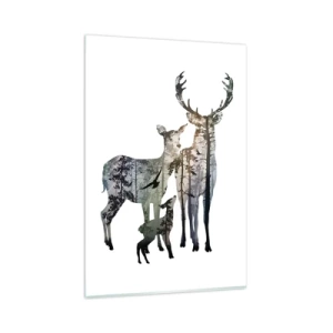 Billede på glas - Familiefoto - 80x120 cm