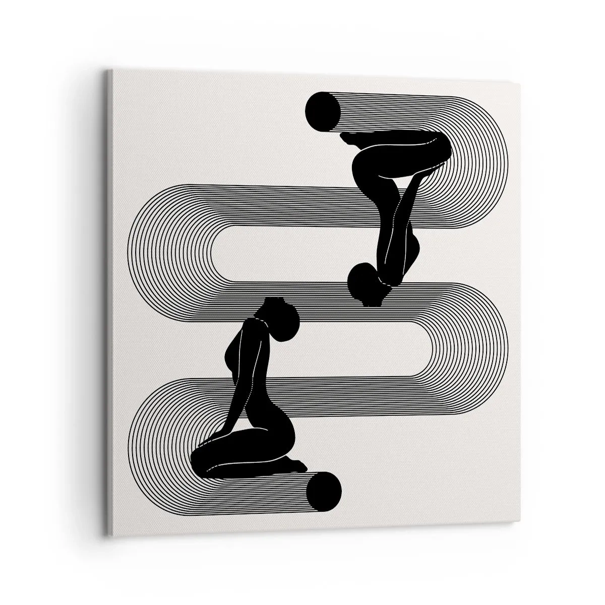 Lærredstryk - Billede på lærred - Sensuel symmetri - 60x60 cm