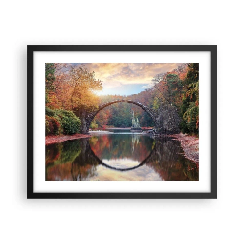 Plakat i sort ramme - På den anden side af spejlet - 50x40 cm