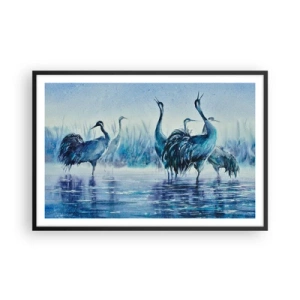 Plakat i sort ramme - Morgenmøde - 91x61 cm