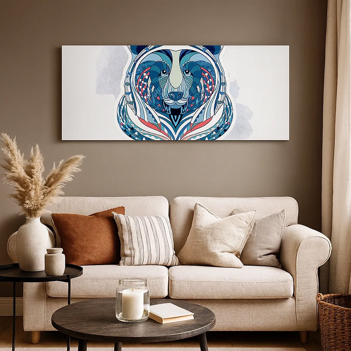 Lærredstryk - Billede på lærred - Eviva Grønland! - 30x30 cm