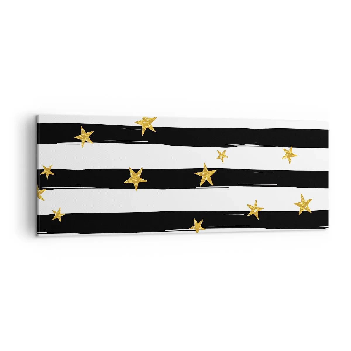 Lærredstryk - Billede på lærred - Vi blev alle født under en heldig stjerne - 140x50 cm