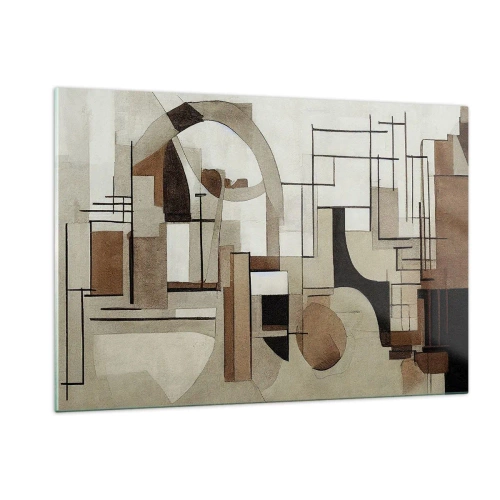 Billede på glas - Bybillede 2.0 - 120x80 cm