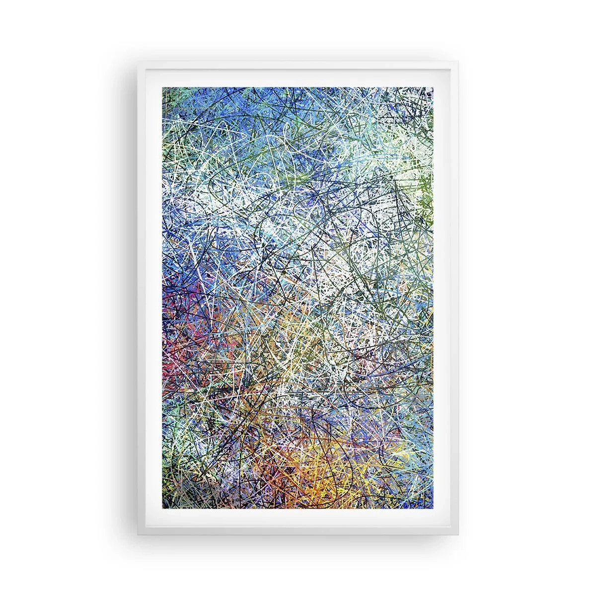 Plakat i hvid ramme - Så enkelt er det ikke - 61x91 cm