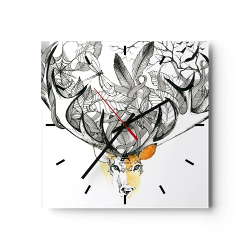 Vægur, Uret - Horn af overflod - 30x30 cm