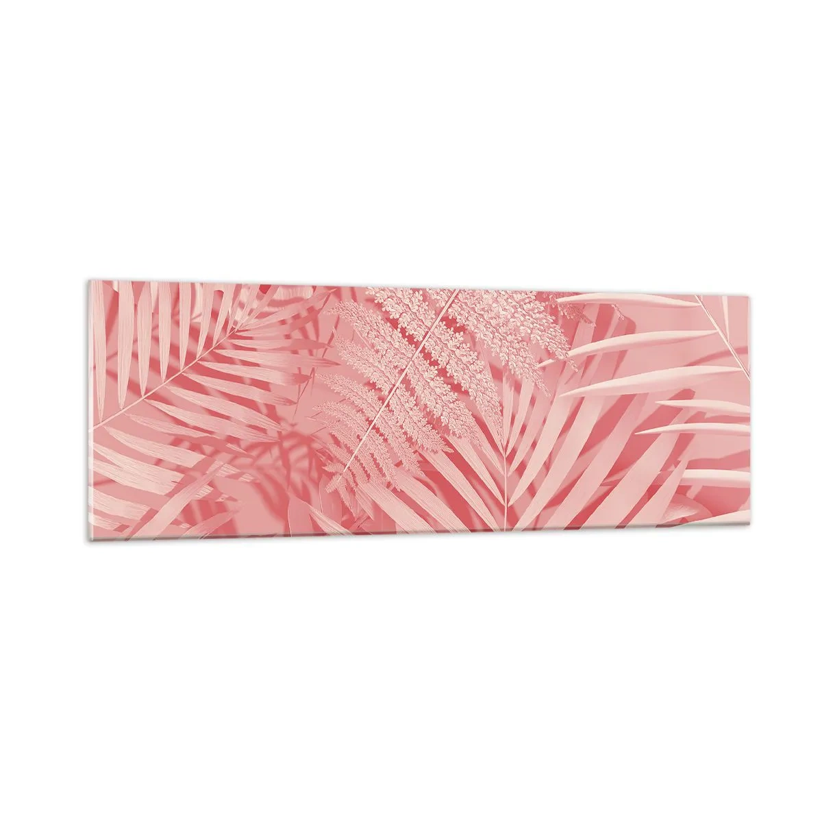 Billede på glas - Lyserødt koncept - 90x30 cm