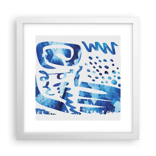 Plakat i hvid ramme - Tilbage til rødderne - 30x30 cm