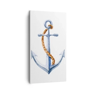 Lærredstryk - Billede på lærred - Ahoj eventyr! - 45x80 cm