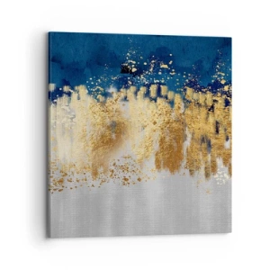 Lærredstryk - Billede på lærred - Moderne komposition med gnist - 70x70 cm