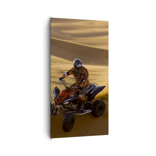 Lærredstryk - Billede på lærred - På bølger af sand - 65x120 cm