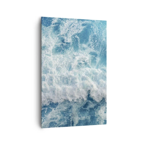 Lærredstryk - Billede på lærred - Glædeligt og i spring - 80x120 cm