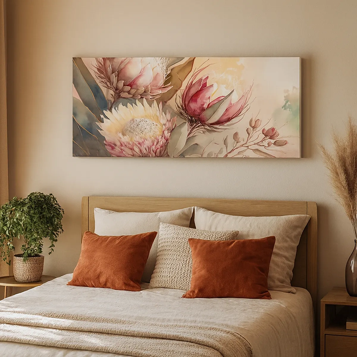 Lærredstryk - Billede på lærred - I profil og en face - 30x30 cm