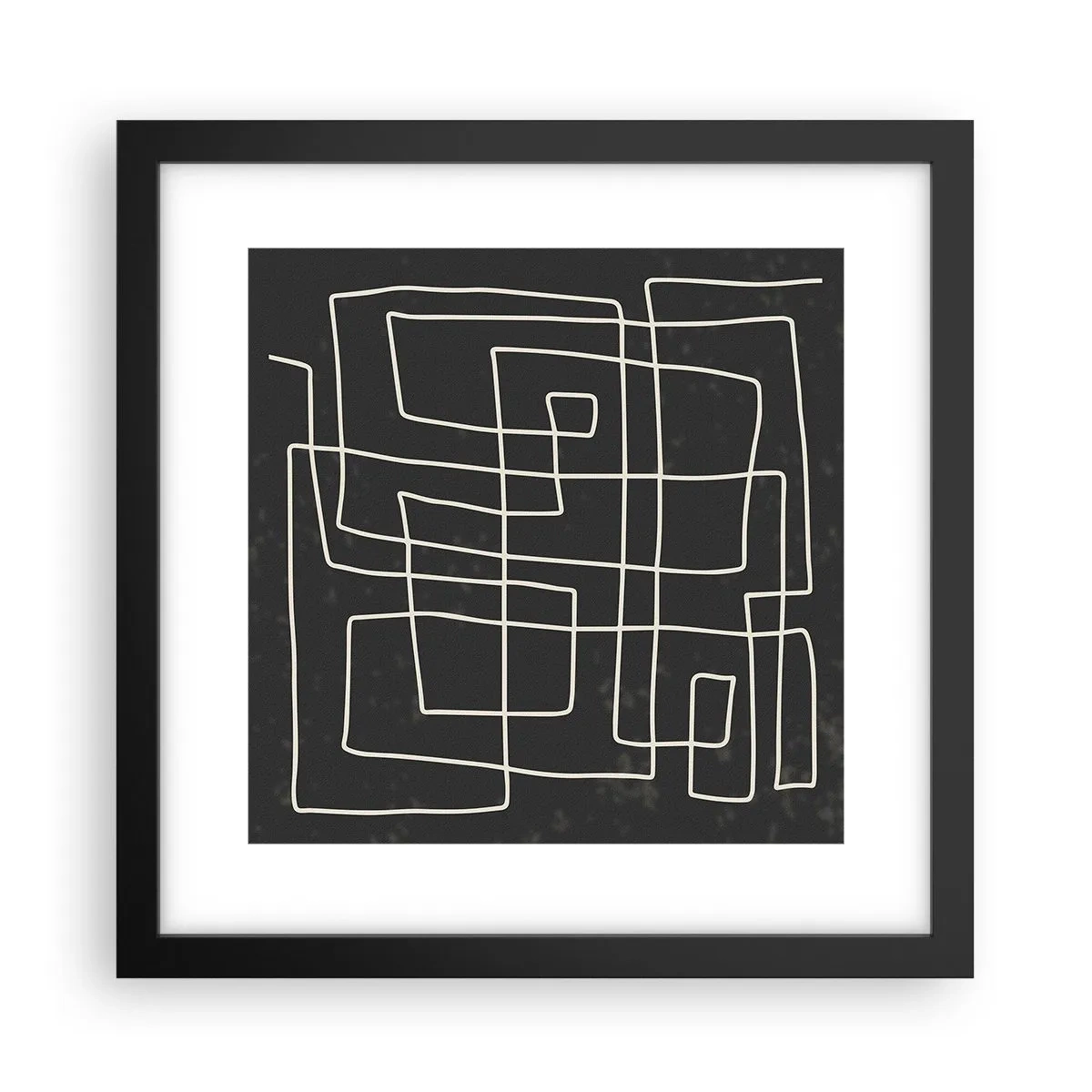 Plakat i sort ramme - Ikke helt så enkel - 30x30 cm