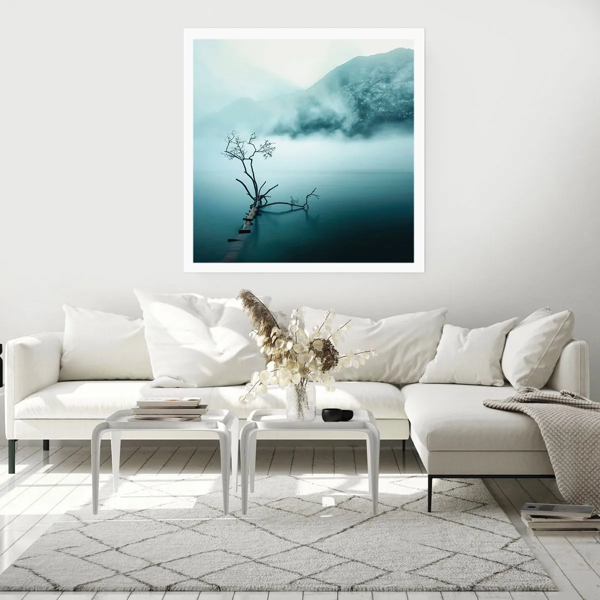 Plakat - Ud af vand og tåge - 50x50 cm