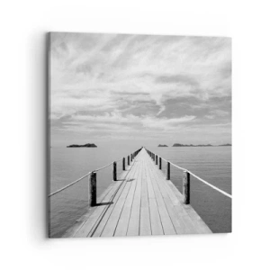 Lærredstryk - Billede på lærred - Eller måske en rejse... - 70x70 cm