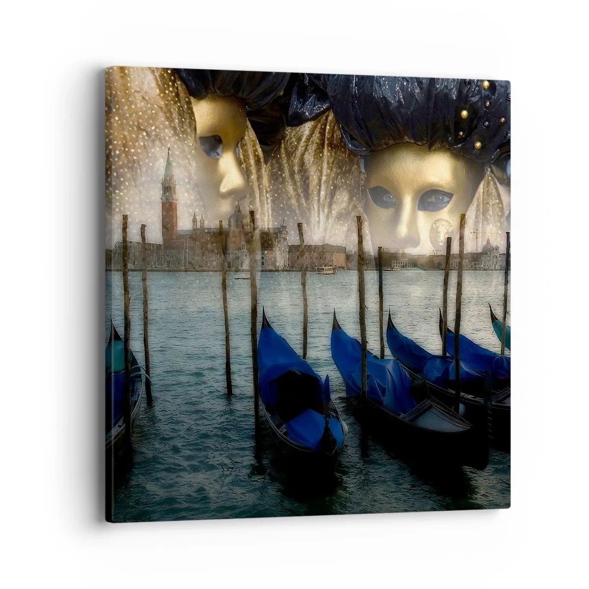 Lærredstryk - Billede på lærred - Tid til at starte karneval - 40x40 cm