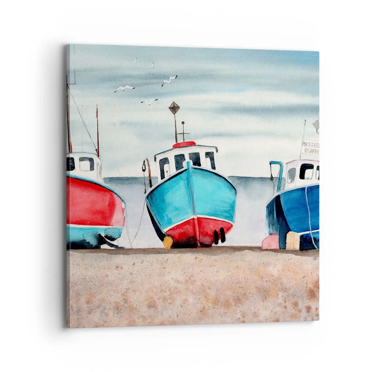 Lærredstryk - Billede på lærred - Klar til at fange - 70x70 cm