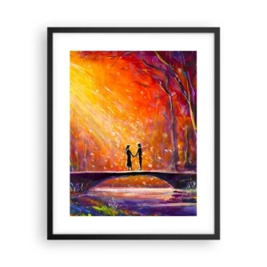 Plakat i sort ramme - Himlen elsker dem også - 40x50 cm