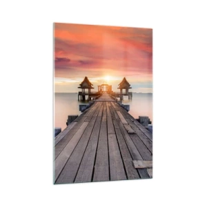 Billede på glas - Fra vest til øst - 70x100 cm