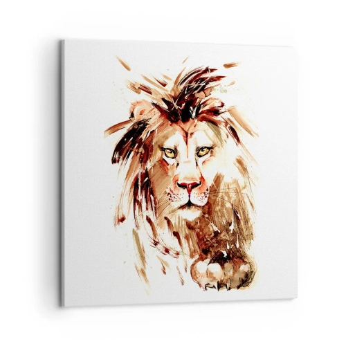 Lærredstryk - Billede på lærred - Styrke og værdighed - 50x50 cm