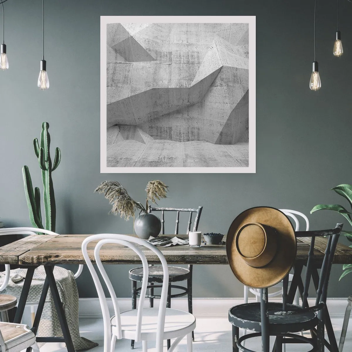 Plakat - En ægte udfordring - 40x40 cm