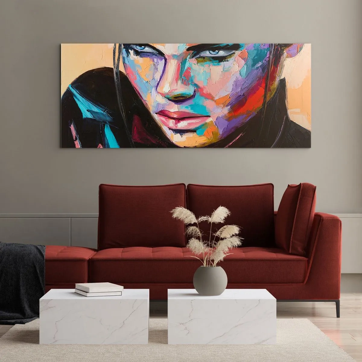 Billede på glas - Vild i hjertet - 90x30 cm