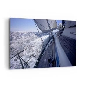 Lærredstryk - Billede på lærred - Jeg ved, hvad det vil sige at være en fugl - 120x80 cm