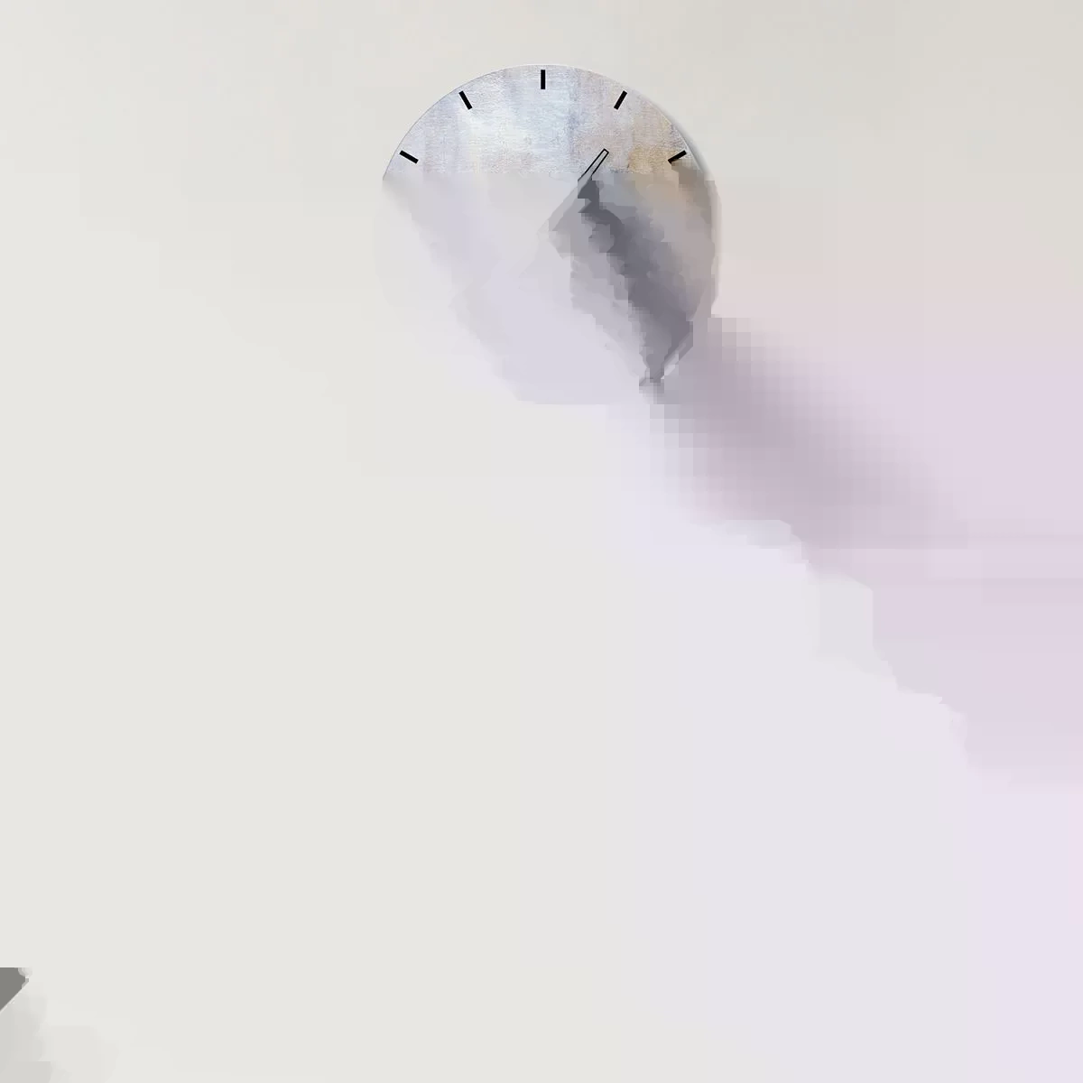 Vægur, Uret - Farvetoner og akkorder - 40x40 cm