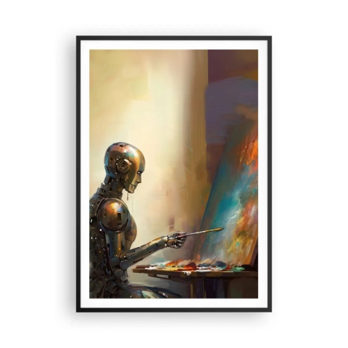 Plakat i sort ramme - Fremtidens kunst - 70x100 cm