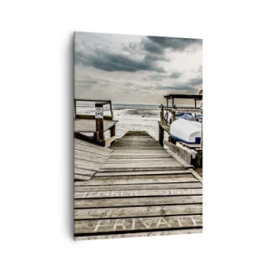 Lærredstryk - Billede på lærred - Stranden i nord - 70x100 cm