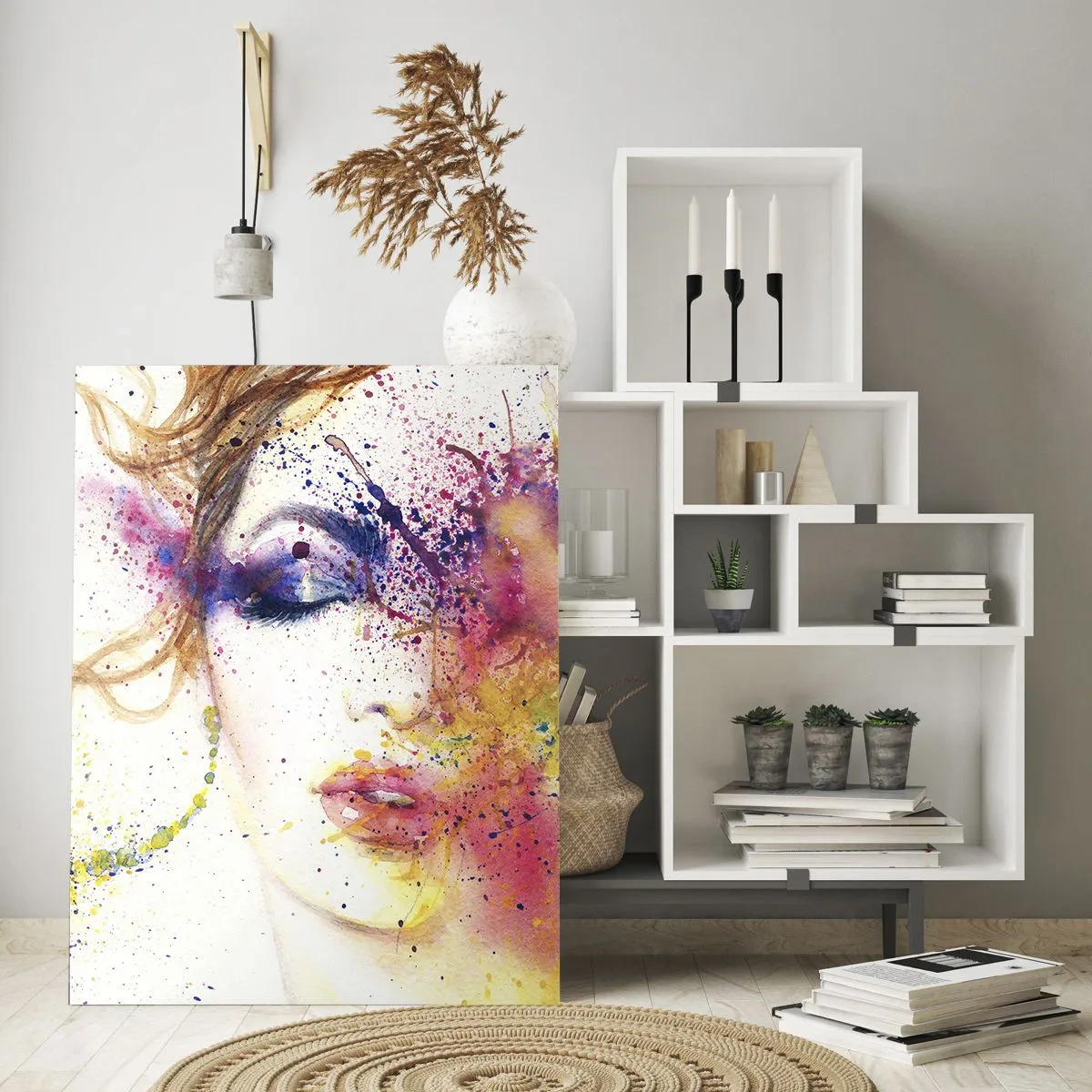 Billede på glas - Regnbue svimmelhed - 80x120 cm