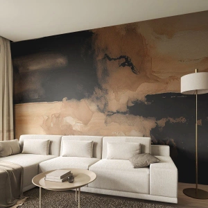 Fototapet Premium Canvas - En spændende abstraktion - Abstraktion, Røg, Minimalistisk - 200x140 cm