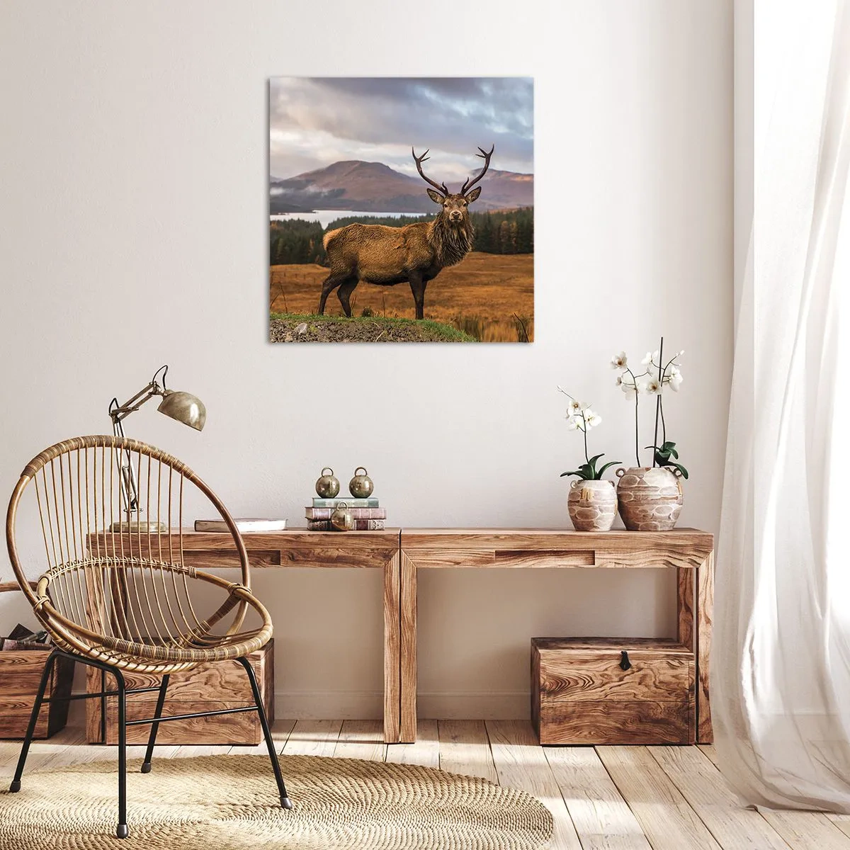 Lærredstryk - Billede på lærred - Naturens majestæt - 30x30 cm