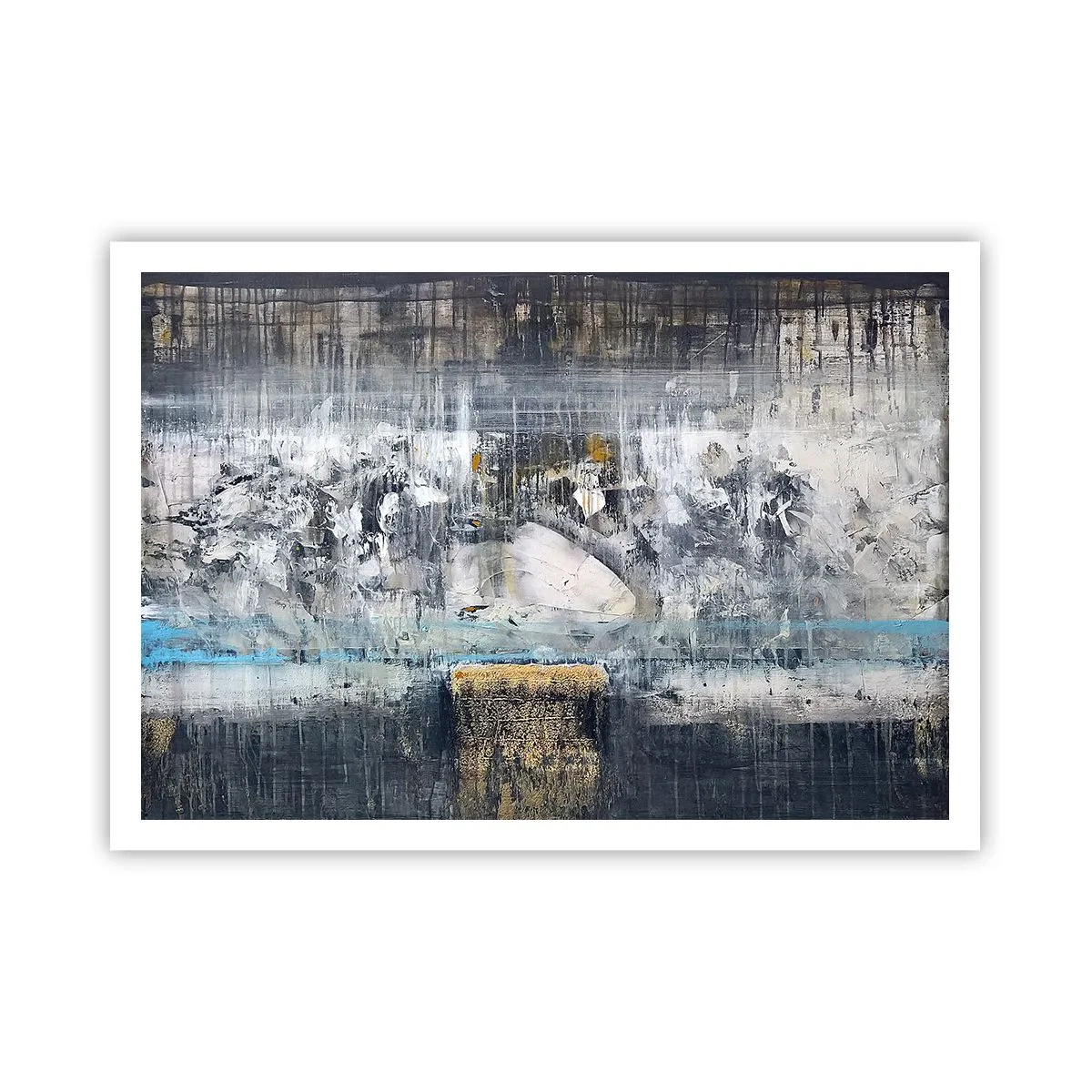 Plakat - Som på is, som på fortovet - 100x70 cm