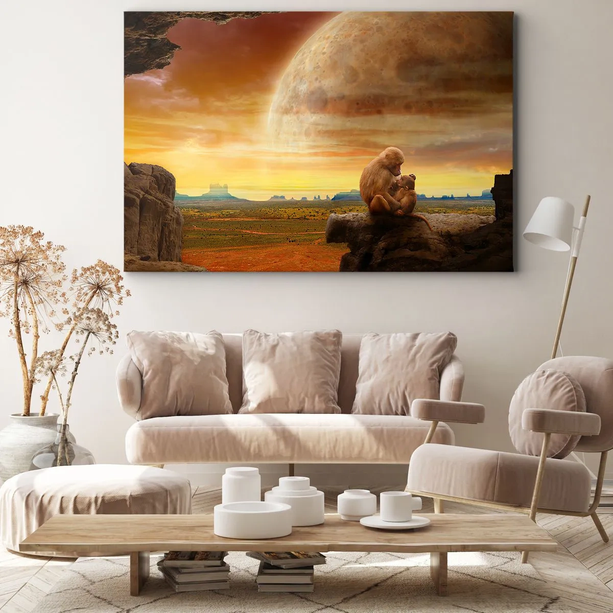 Lærredstryk - Billede på lærred - Kærlighed overalt den samme - 120x80 cm