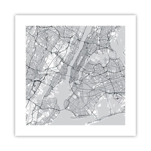 Plakat - Anatomi af en storby - 40x40 cm