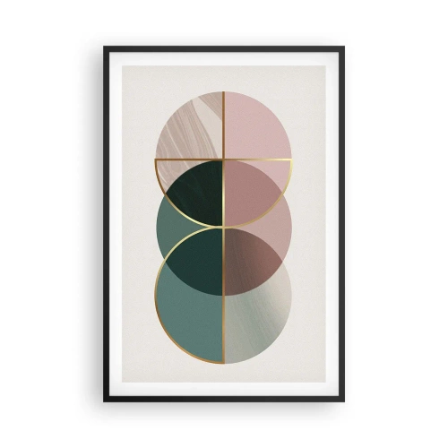 Plakat i sort ramme - Hjul for hjul… - 61x91 cm
