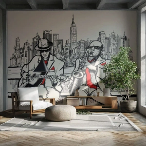 Fototapet Premium Canvas - New York improvisation - musik, Jazz, New York - 100x70 cm