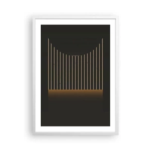 Plakat i hvid ramme - Udforsk mørket - 50x70 cm